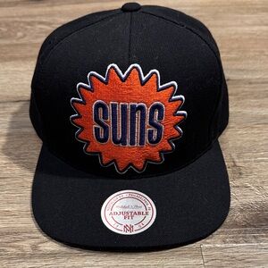 Mitchell & Ness Black Phoenix Suns Adjustable Cap